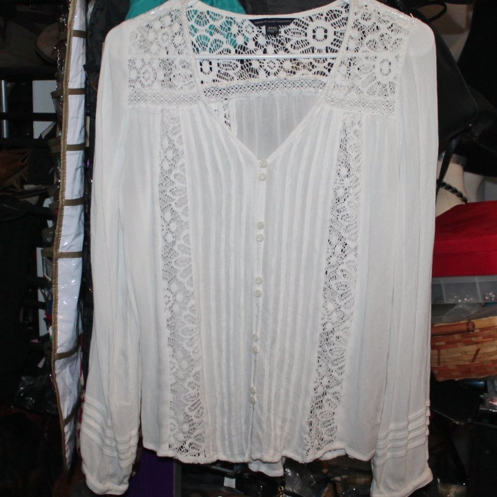New Made in India Sheer Boho Blouse Top Shirt